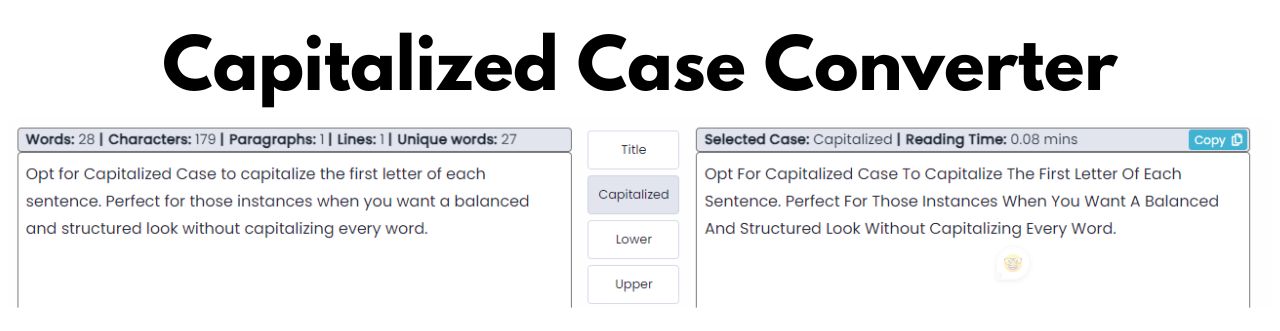 Capitalized Case Converter